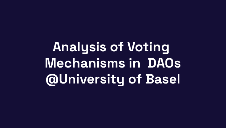 Thumbnail Analysis of Voting Mechanisms in Decentralized Autonomous Organizations