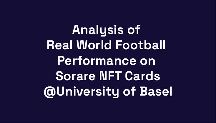 Thumbnail Analysis of Real World Football Performance on Sorare NFT Cards